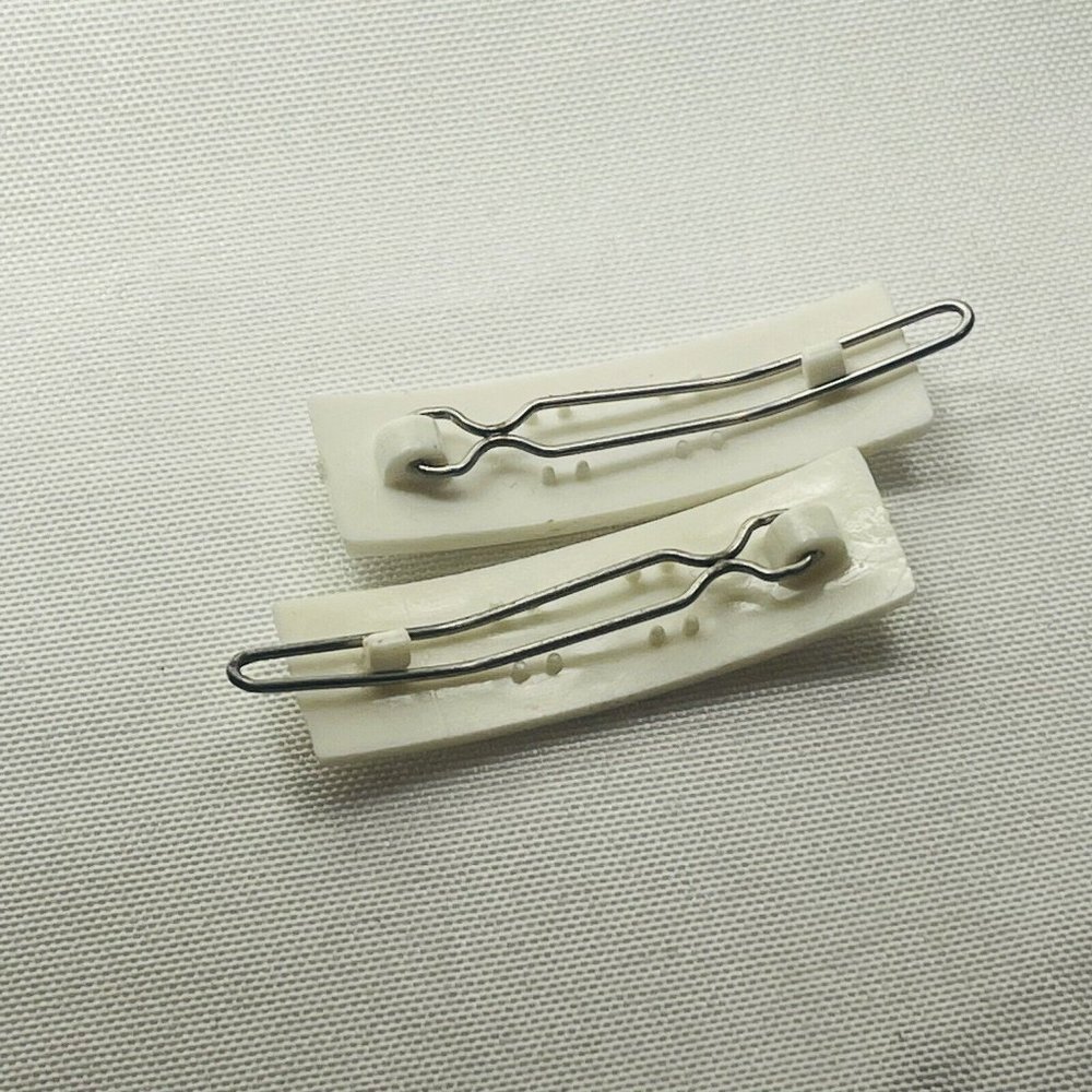 Brownie Barrettes GSA Girl Scouts One Pair Vintage 1980s Hair Accessory 1.75” - Picture 4 of 6